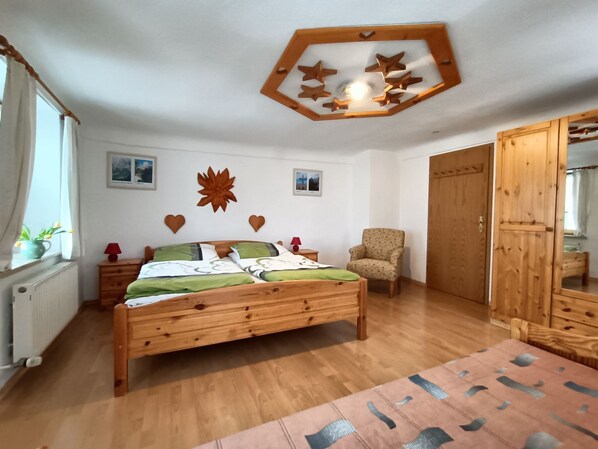2 chambres, draps fournis