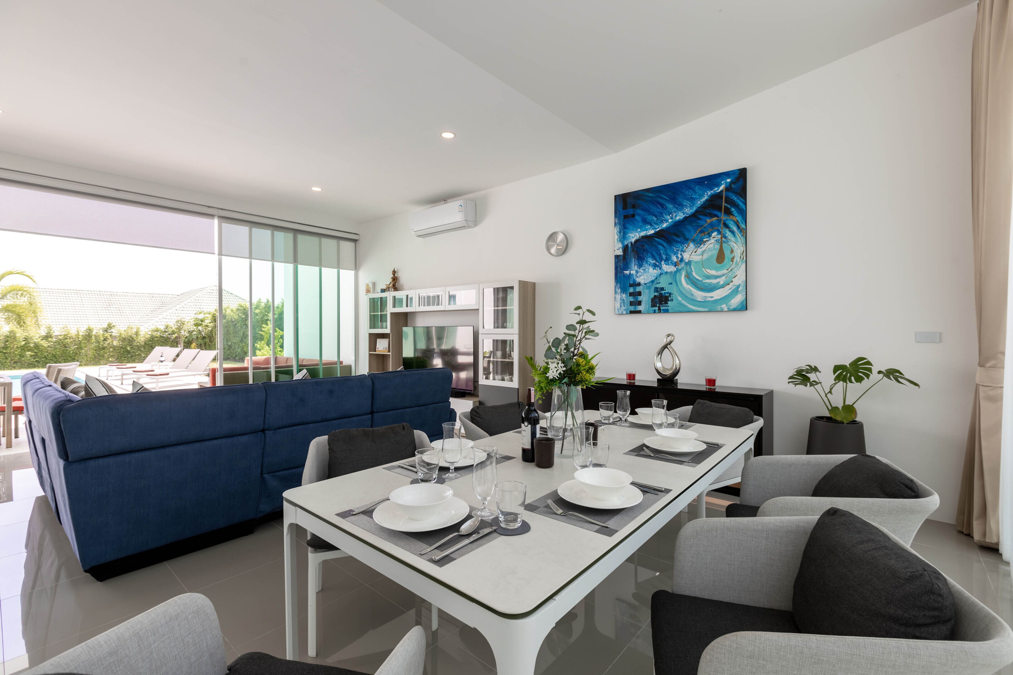 家庭别墅 | 起居区 | 电视