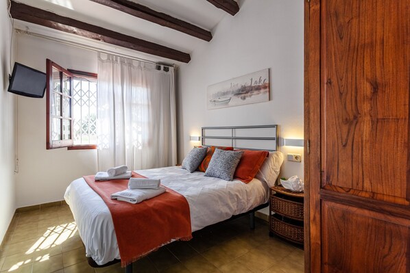 2 makuuhuonetta, vuodevaatteet