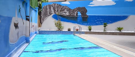 Indoor pool, seasonal outdoor pool