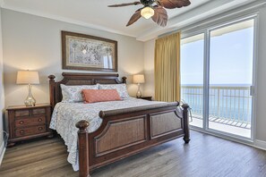 3 bedrooms, iron/ironing board, free WiFi, bed sheets - Gulf front end unit w/ wraparound balcony, Sunset ocean views, 3BR 3BA! (Panama City Beach)