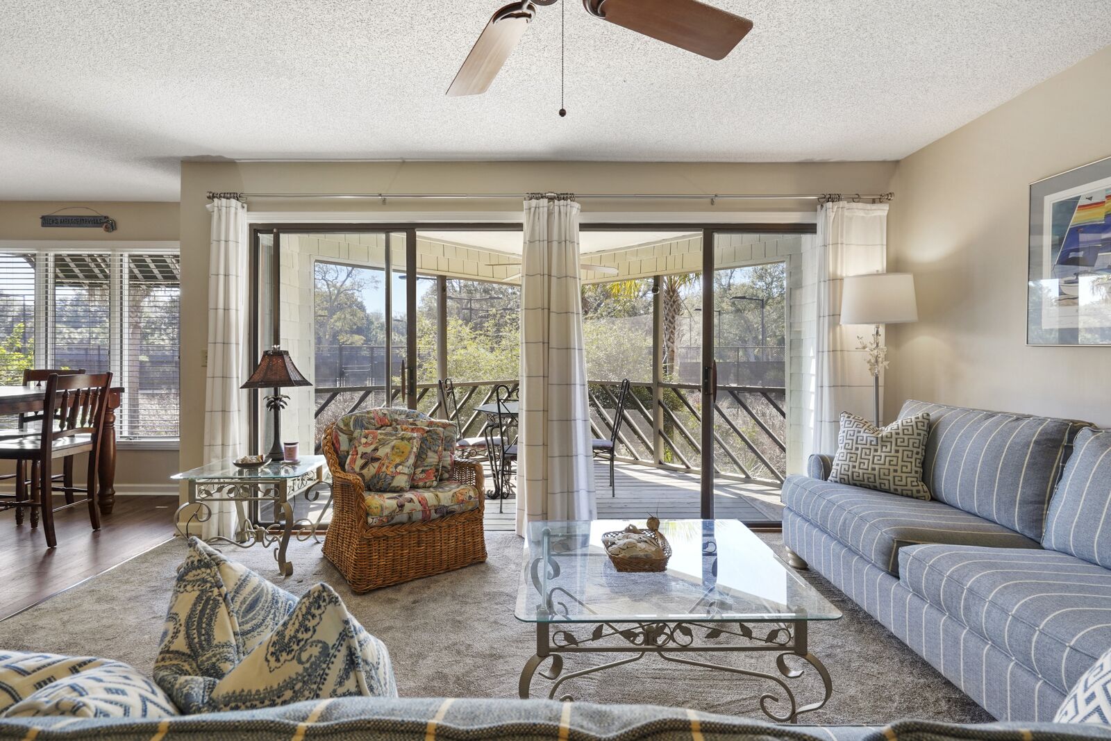 4683 Tennis Club: Tennis Views from Screened Porch, Beach Gear/Bike Credit