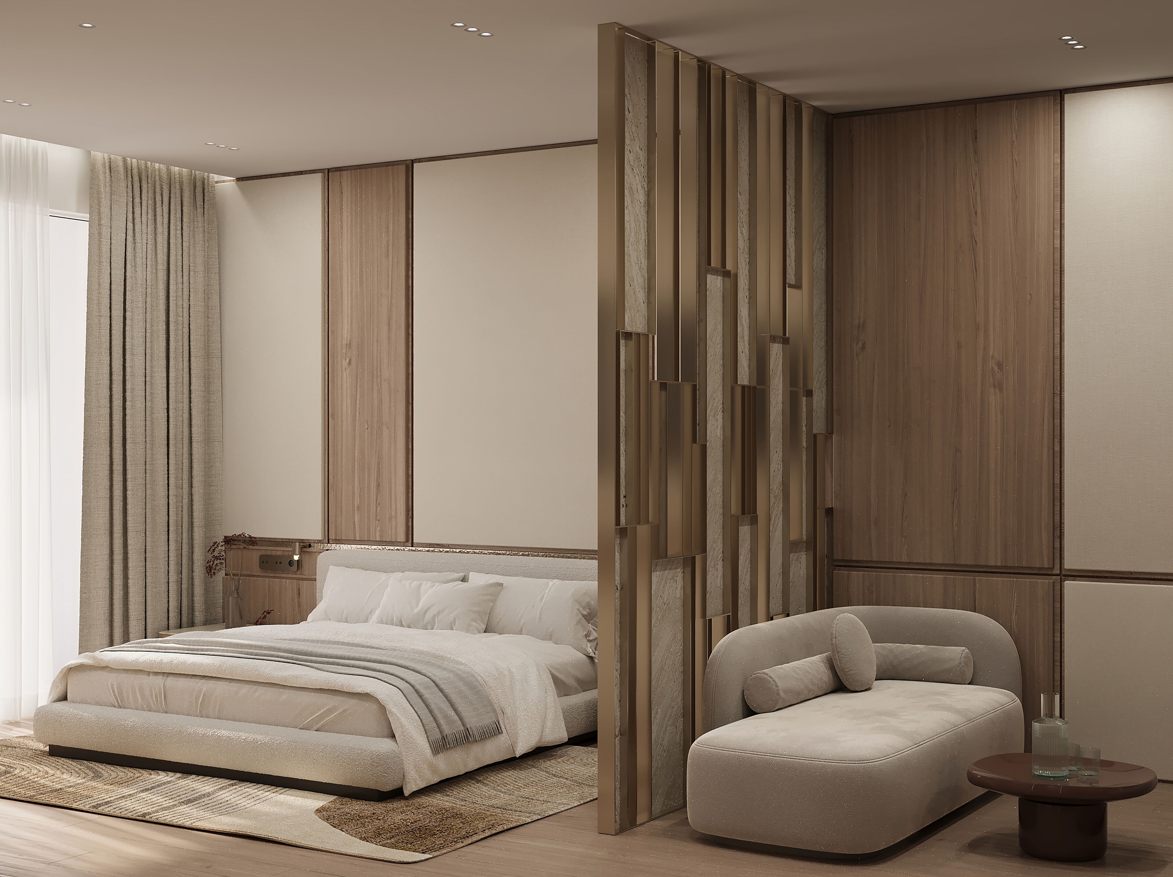 Literie de qualité supérieure, matelas mémoire de forme, minibar