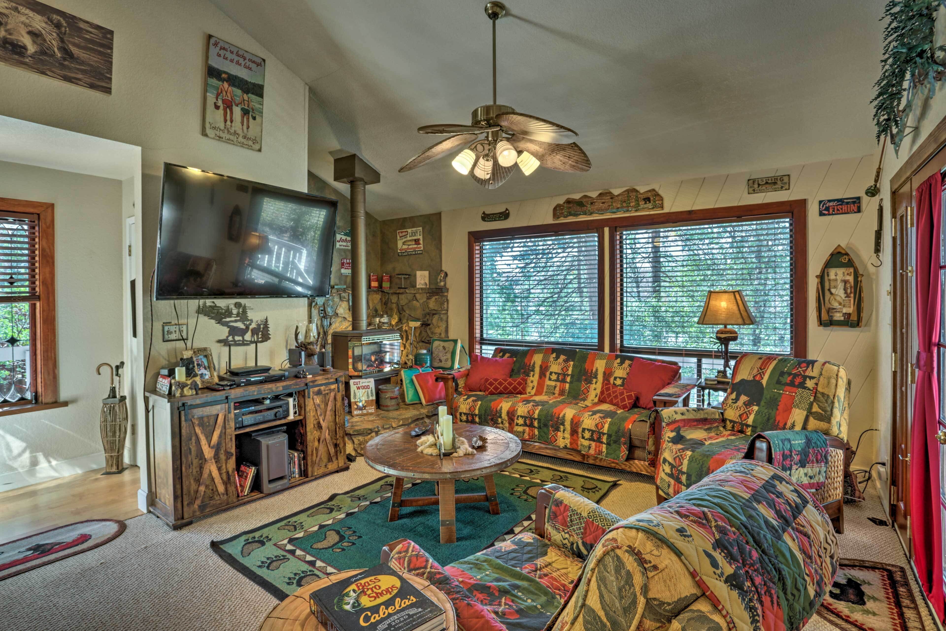 Bass Lake Home w/ Decks: Private Boat Slip!