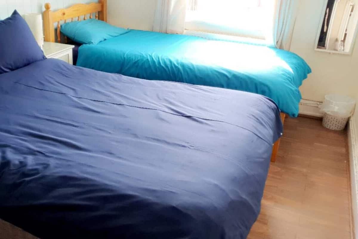 Habitación triple Deluxe | Espacio para trabajar con un portátil y sistema de insonorización