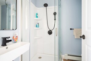 Shower, hair dryer