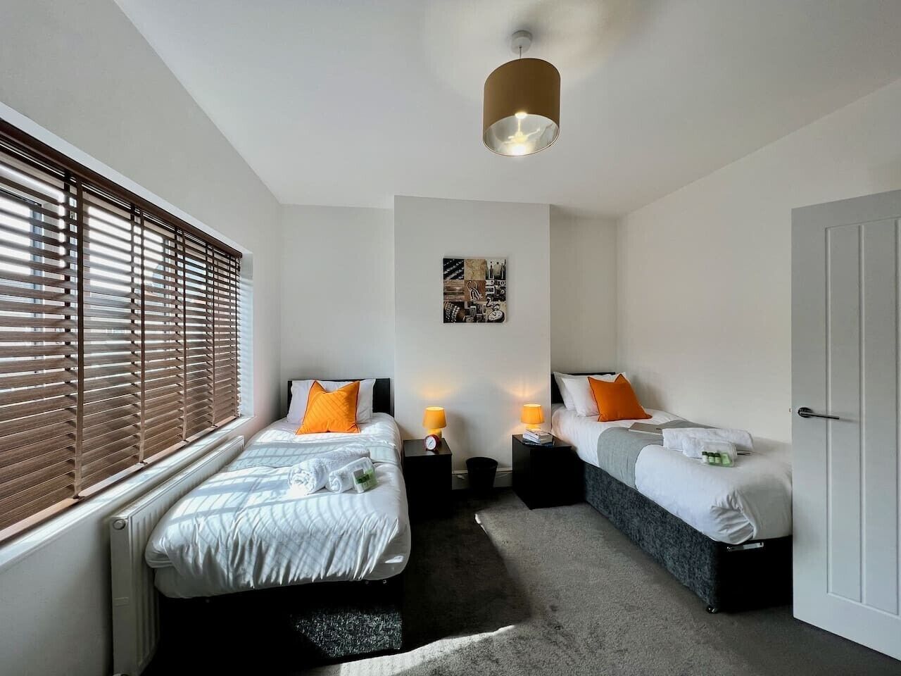 Desk, iron/ironing board, travel cot, free WiFi