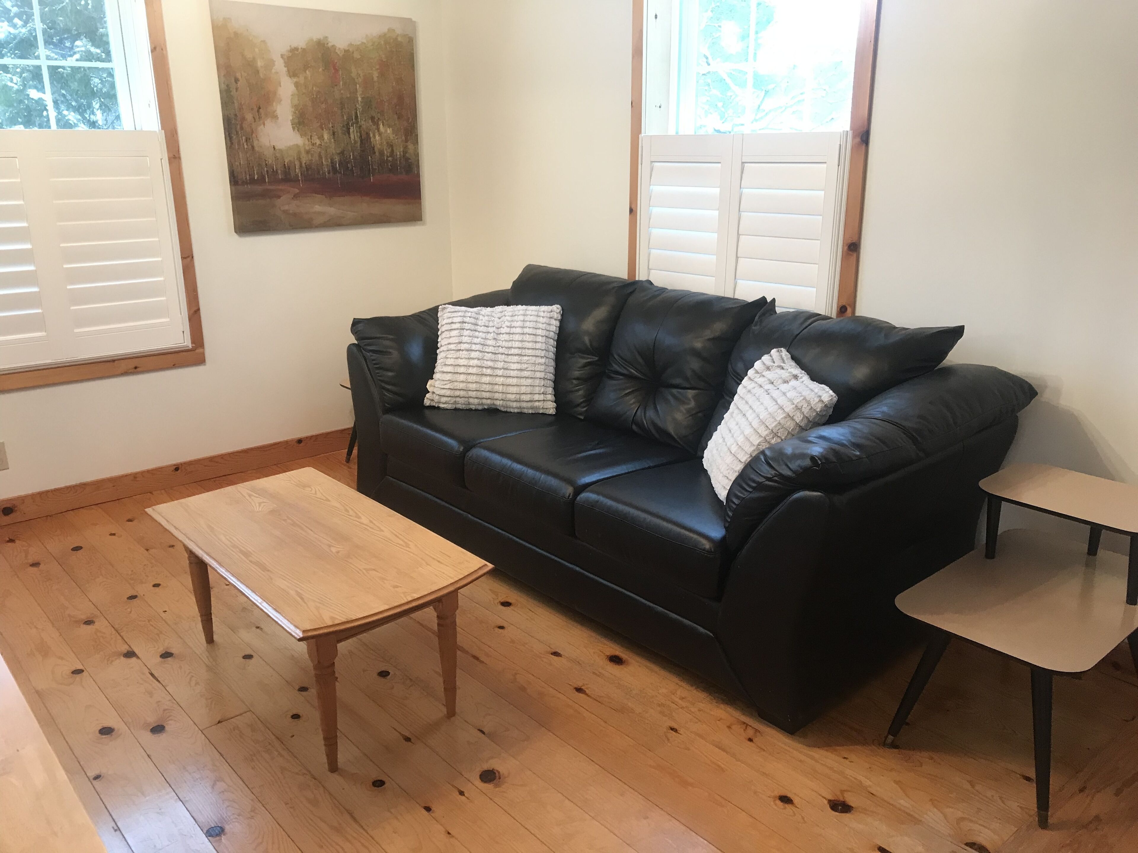 Cozy log home by the Seguin  Atv/Snowmobile Trail