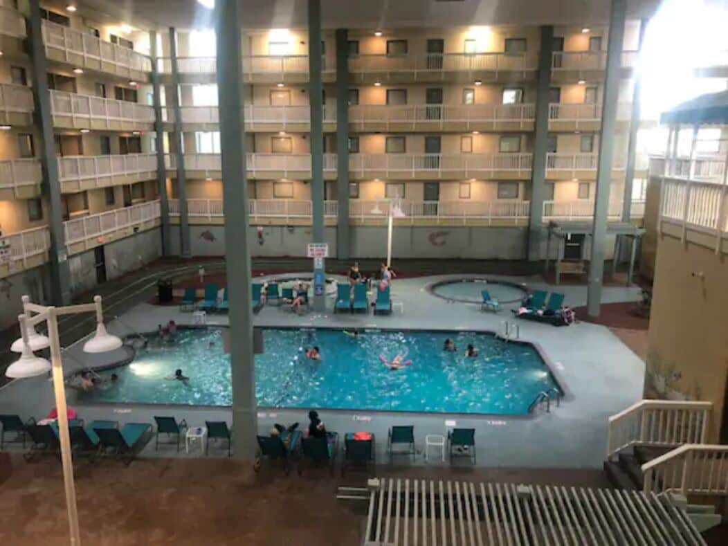 Indoor pool, outdoor pool