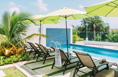 Apt #8 Luxurious 1BR corner unit Frigate Bay, Ten-minute Walk to the Beach.