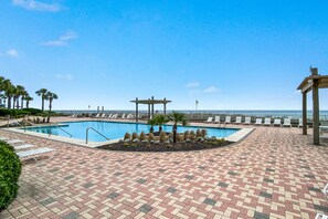 Indoor pool - WHITE CAPS 403 - GULF FRONT, GREAT LOCATION, WITH A WONDERFUL VIEW!!! (Orange Beach)