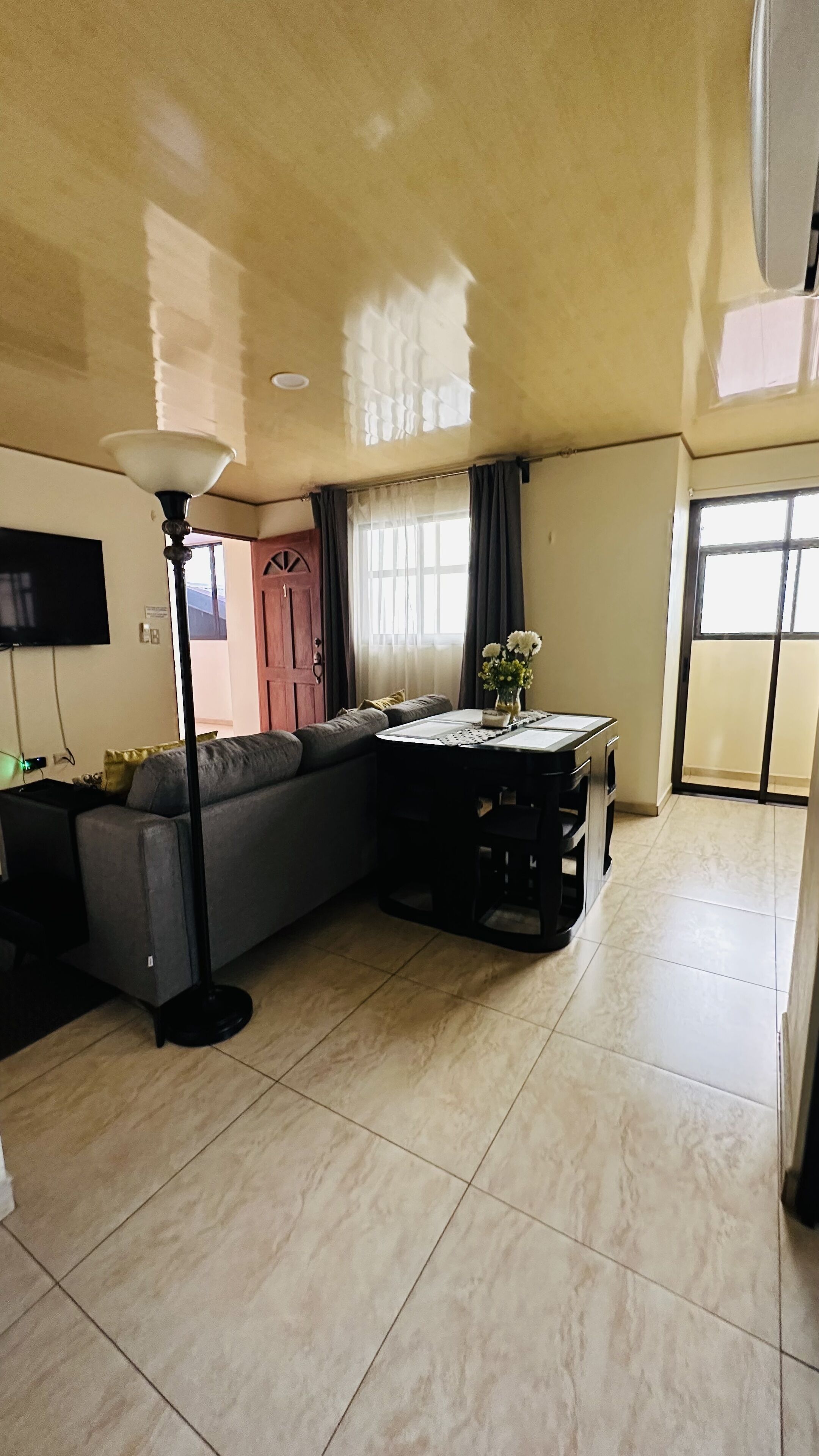 Deluxe Apartment, 2 Bedrooms, Kitchen | Living area | 55-inch Smart TV with cable channels, TV