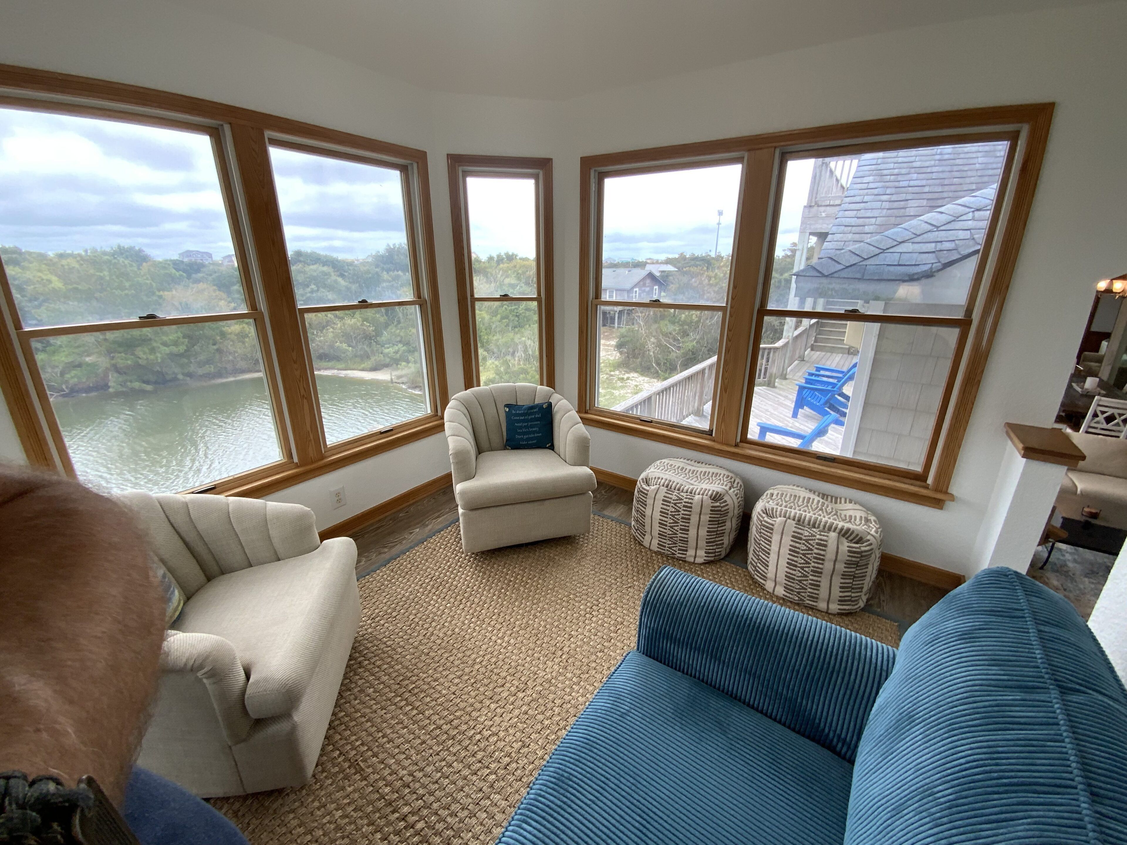 Private family-run waterfront beach house near Carova firehouse on 4x4 beach.