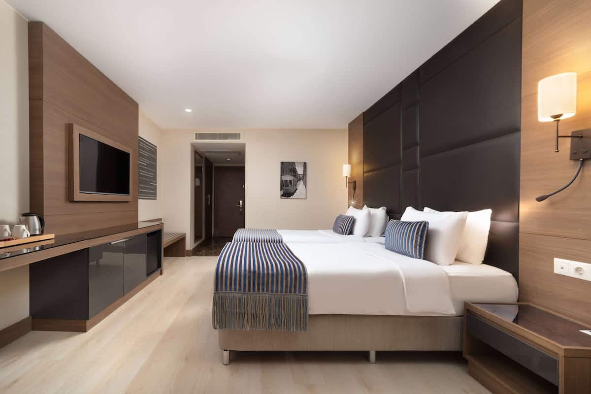 Deluxe Oda, 2 Tek Kisilik Yatak, Sigara Icilmez | Down comforters, minibar, in-room safe, blackout drapes
