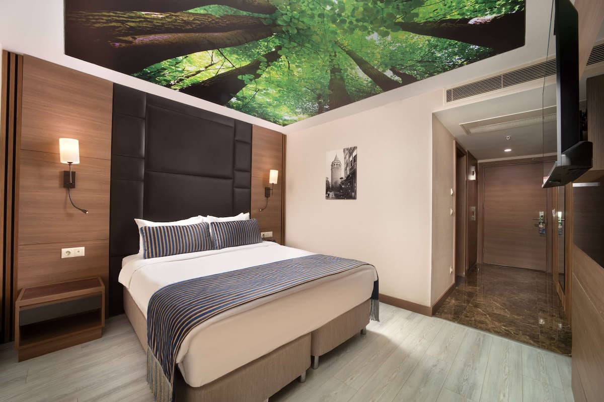 Down comforters, minibar, in-room safe, blackout drapes