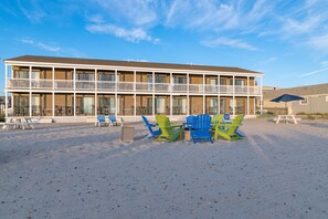Exterior - Oceanfront hotel suite at beachfront Sandbars Inn with balcony, AC & firepit (North Truro)