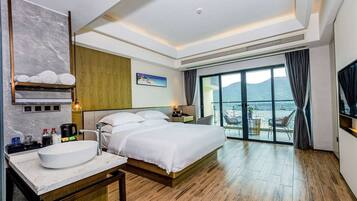 Executive kamer, 1 kingsize bed, niet-roken, uitzicht op haven