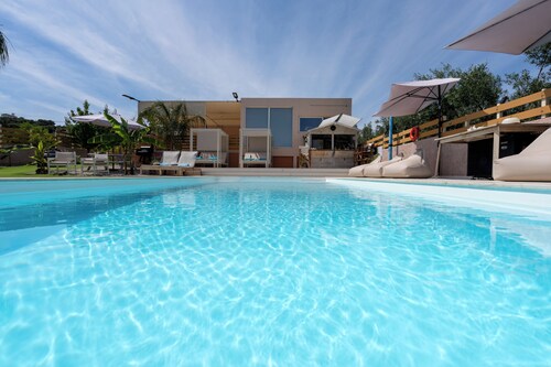 Modular Bungalows With Heated Pool Artemis Greece