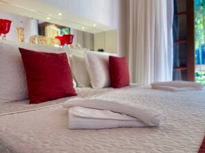 Quarto exclusivo | Vista para o jardim