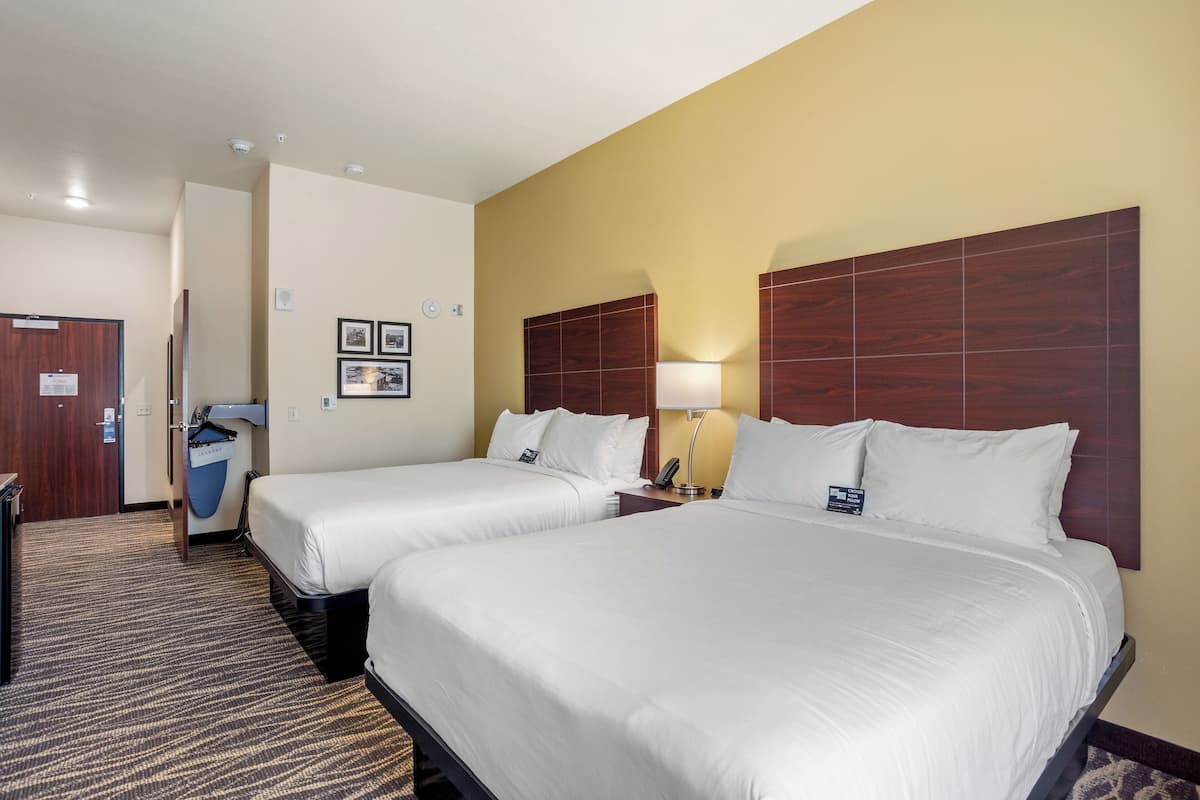 Room, 2 Queen Beds, Accessible, Non Smoking (Guestroom Audible/Visual Alert) | Premium bedding, pillowtop beds, desk, laptop workspace