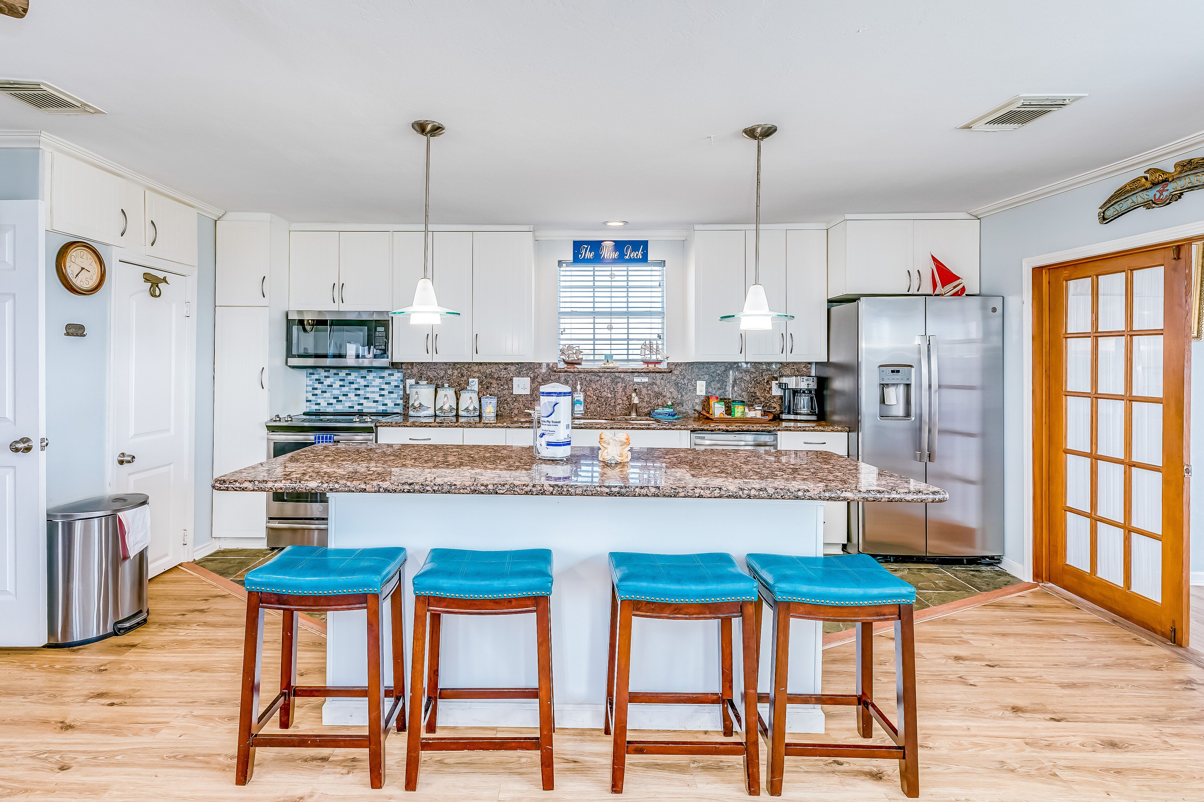 Snowbird-friendly coastal home with decks, patio, AC, & fast WiFi - dogs ok