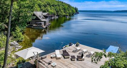 Exquisite 5 Bdrm 4 Bath Cottage with Boathouse and Professional Gym! SW Views!