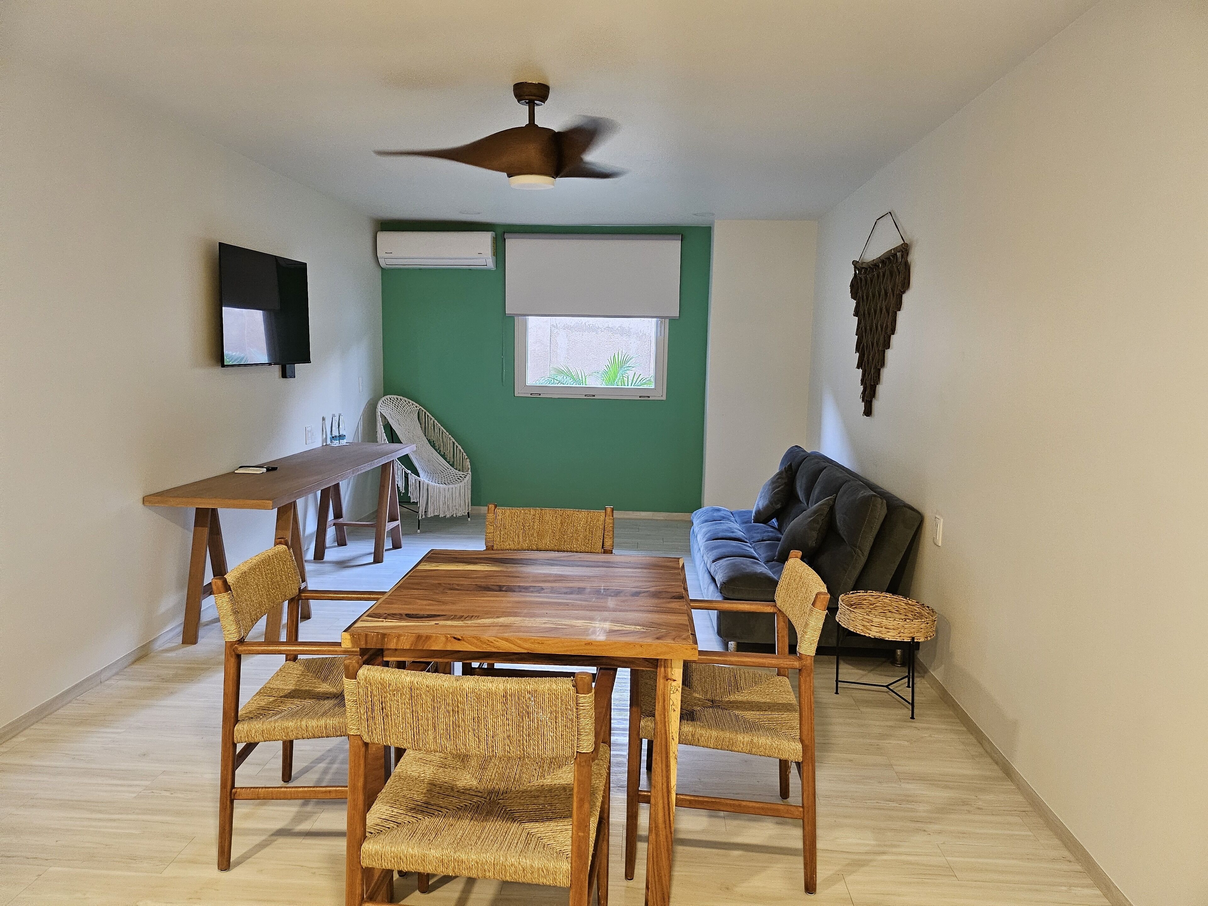 junior studio suite, 1 king bed | living area | 50-inch flat-screen tv with cable channels, netflix, streaming services