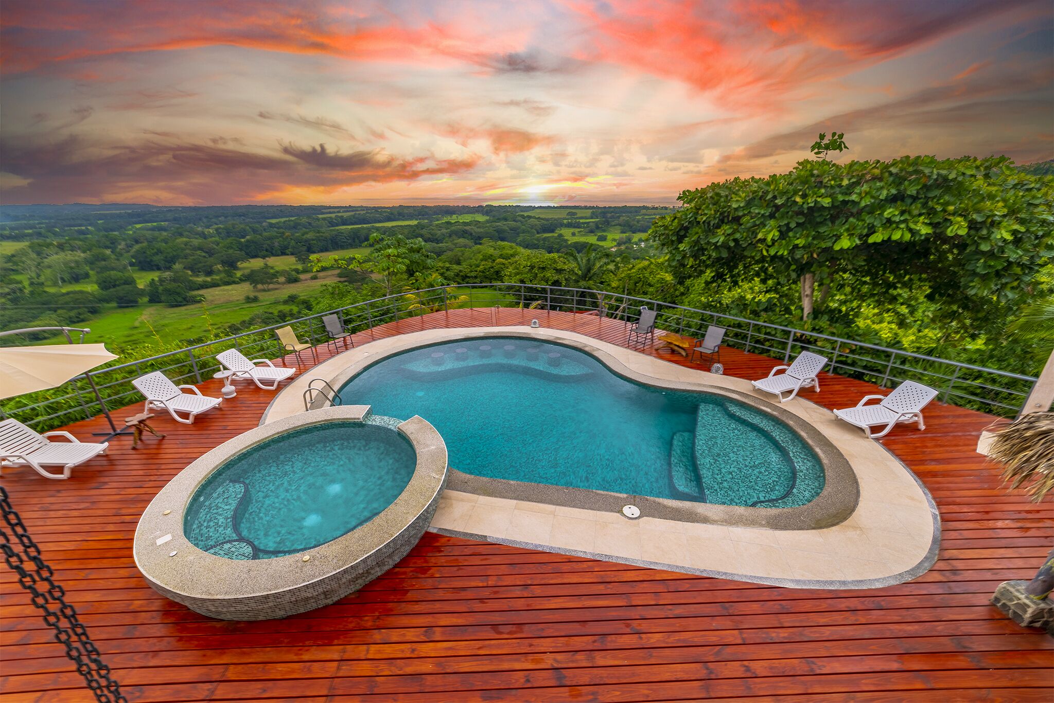 Alberca al aire libre 