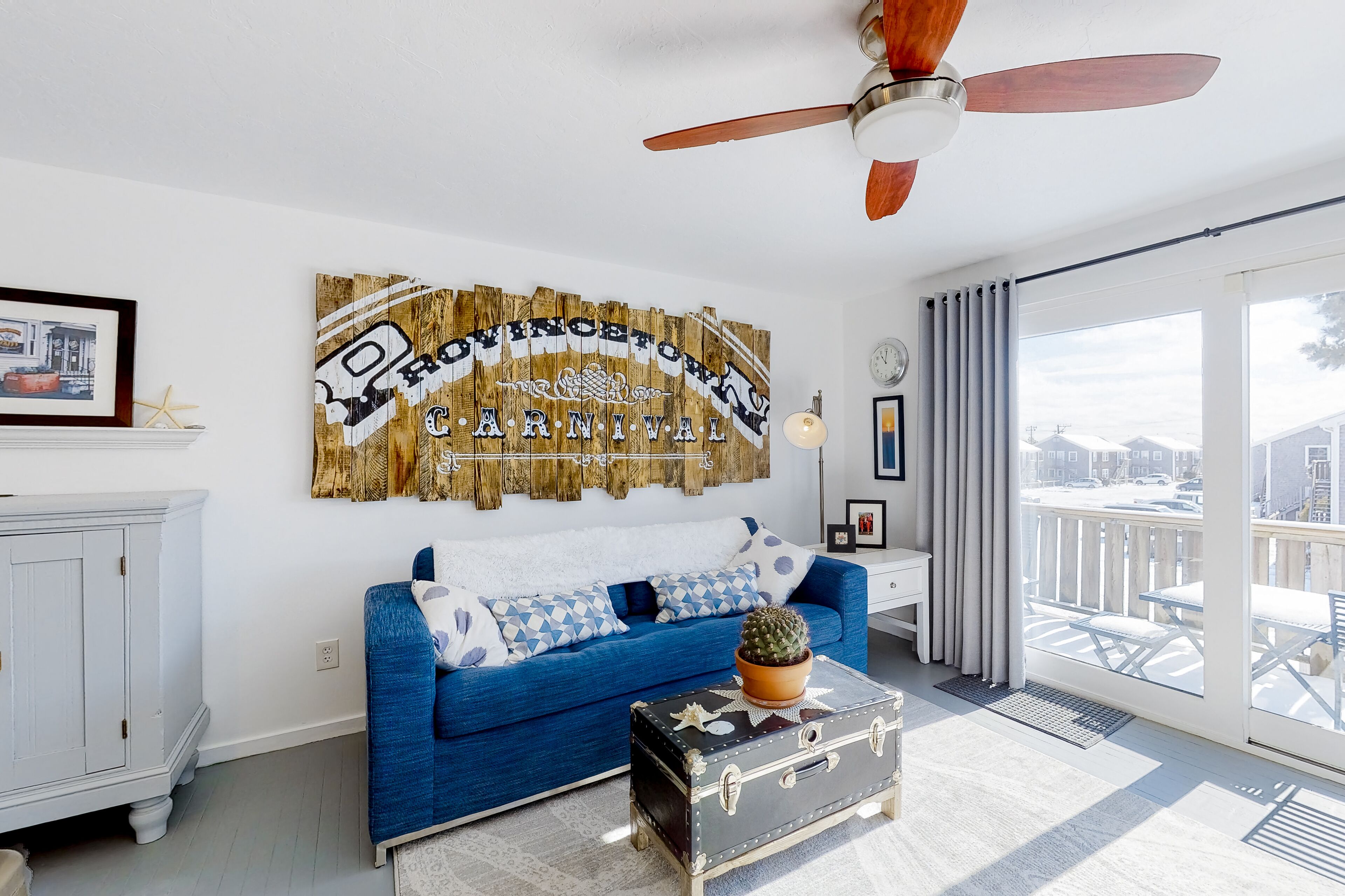 Trendy condo with beach access, high-speed WiFi, partial AC & W/D access