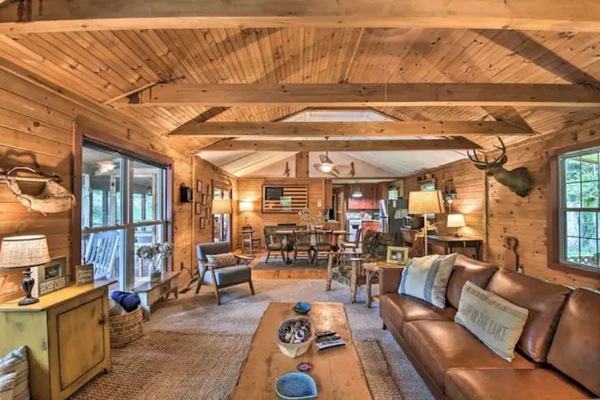 Televisor intel·ligent, llar de foc i llibres