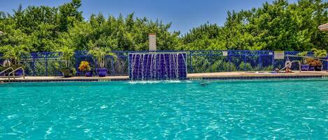 A heated pool
