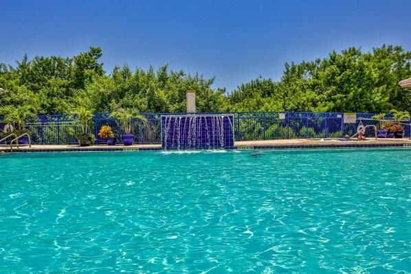 A heated pool