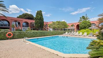 A heated pool