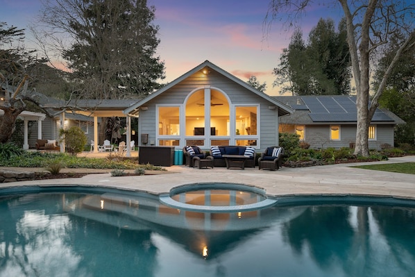 Una piscina climatizada