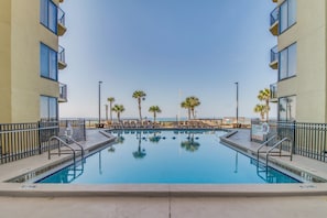 A heated pool