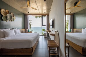 Ocean Suite | Sengetøy av topp kvalitet, senger med overmadrass og minibar