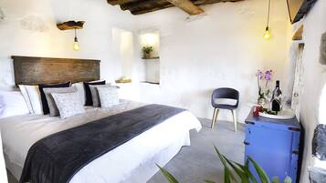 Casa Elite, cocina, vista al océano | Ropa de cama de alta calidad, edredón y camas con efecto memoria