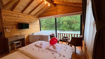 Romantic Bungalow, 1 Bedroom, Smoking, River View | Premium bedding, down comforters, minibar, iron/ironing board