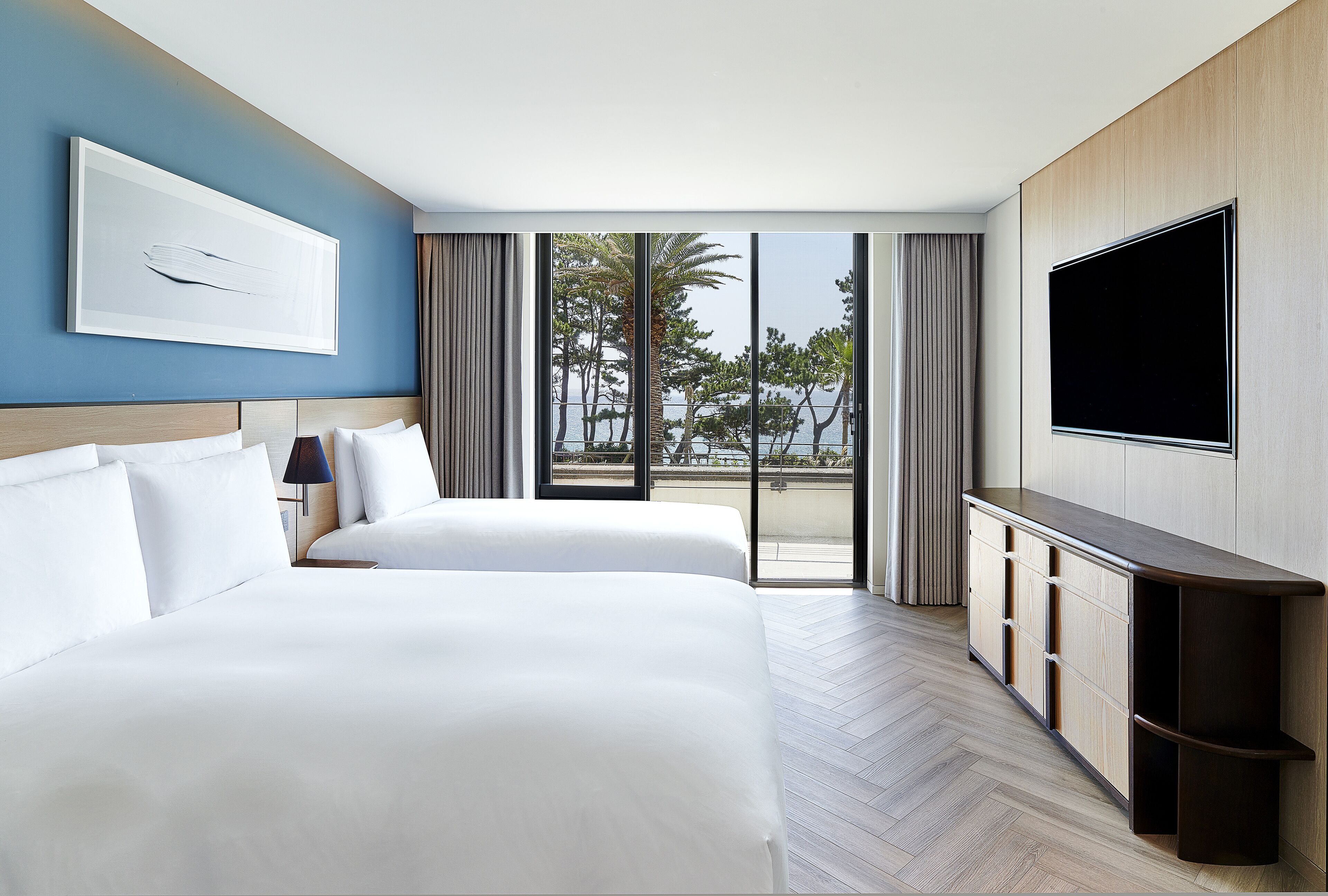 club duplex suite ocean view (club access for 4) | 2 bedrooms, premium bedding, free minibar, in-room safe