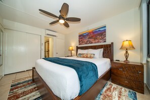 1 bedroom, iron/ironing board, travel cot, free WiFi