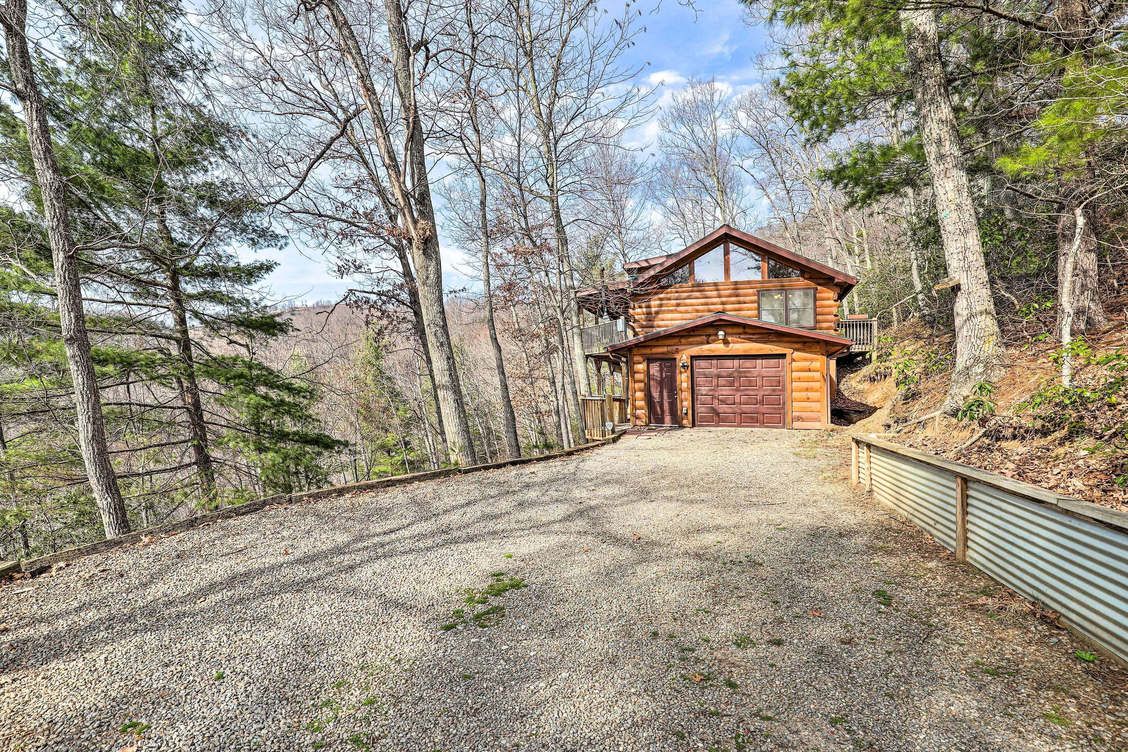 Rustic Cabin w/ Mountain Views & Private Deck!
