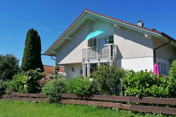 Blick auf die Ferienwohnung Aurelia