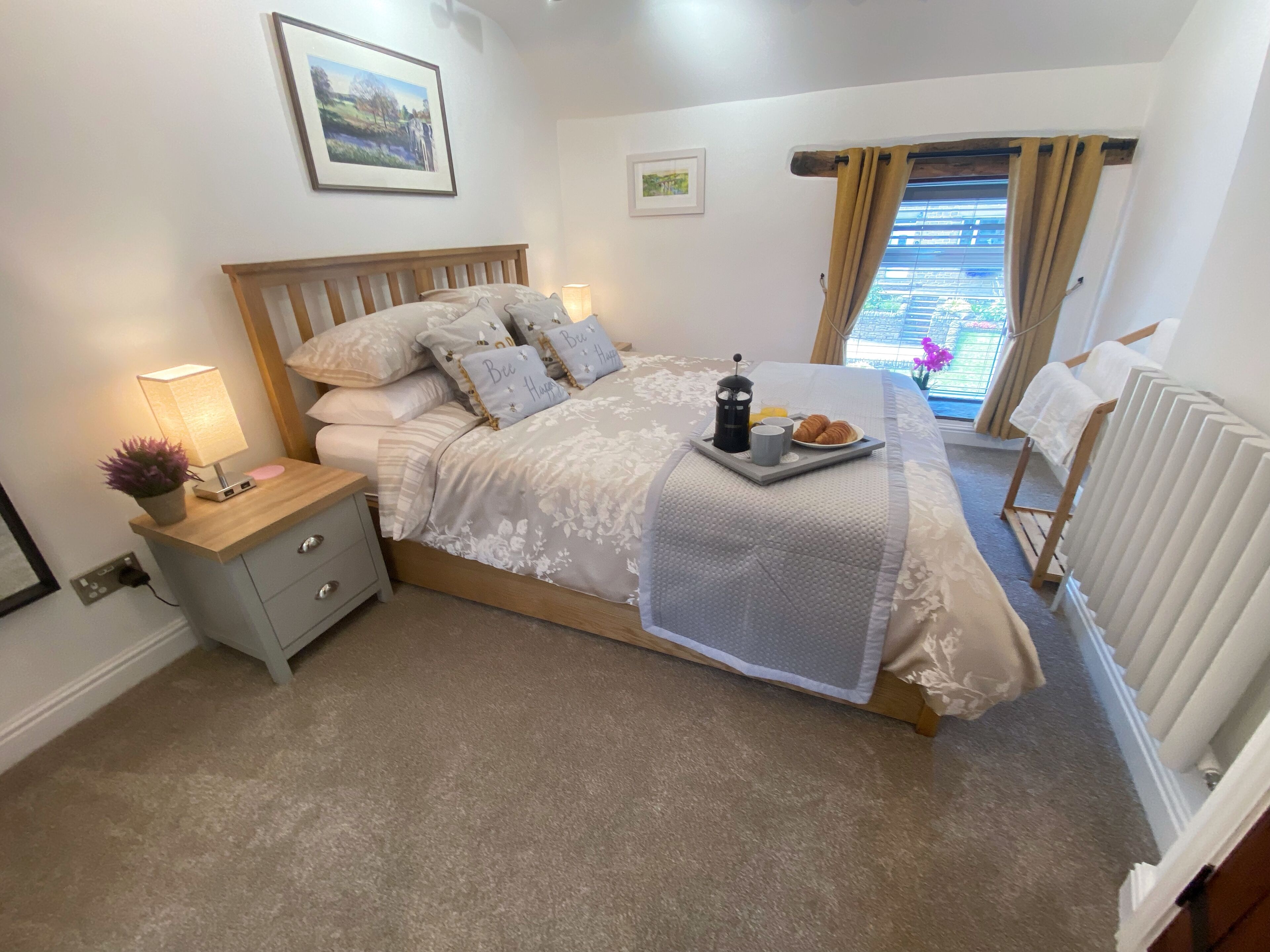 Newly renovated village cottage with stunning countryside views