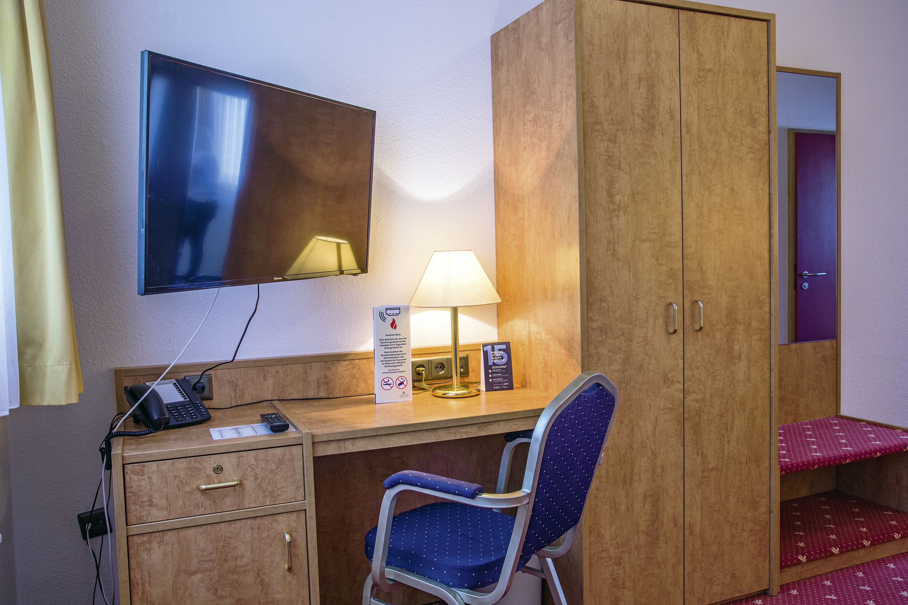 1 bedroom, hypo-allergenic bedding, individually furnished, desk