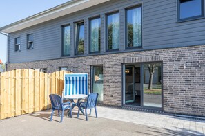 Outdoor dining - Apartment Landliebe on Nordstrand for up to 3 people (Husum-Schauendahl)