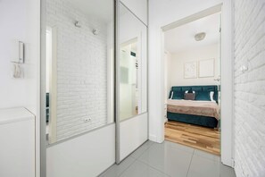 1 室のベッドルーム、アイロン / アイロン台、WiFi、ベッドシーツ