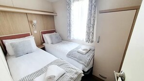 Cabin, Multiple Beds | 3 bedrooms, iron/ironing board, free WiFi, bed sheets - Butterfly 3-bed Hot Tub Lodge in Northumberland (Morpeth)