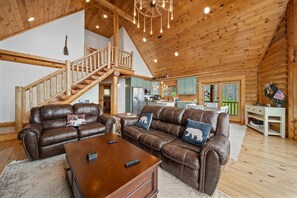 TV, fireplace, DVD player