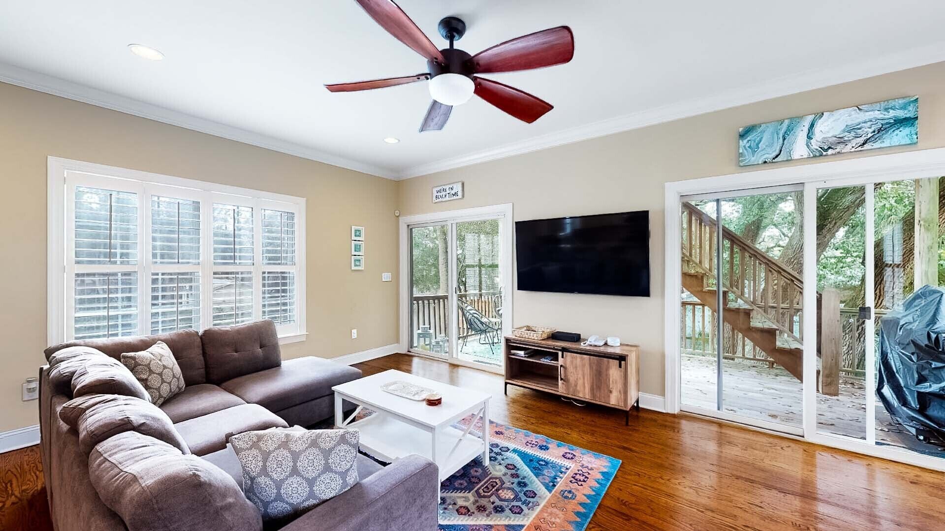 4 Bedroom, 2.5 bath Near Beach Home with open floor plan and multiple decks!