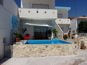 Outdoor pool - 1 bedroom apartment in zakros crete (Zakros crete)